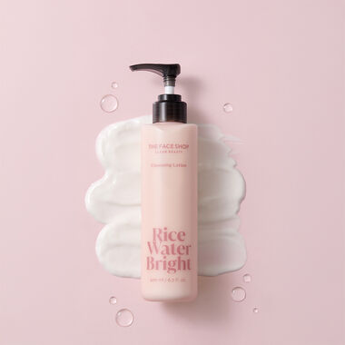 faces rice water bright cleansing lotion