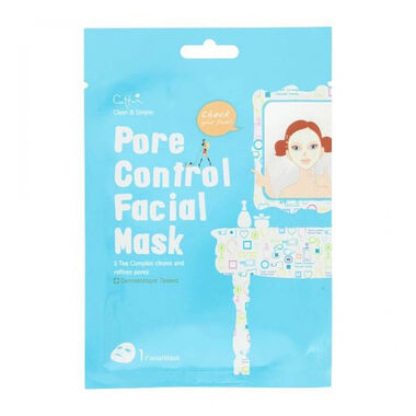 faces clean   simple pore control facial mask