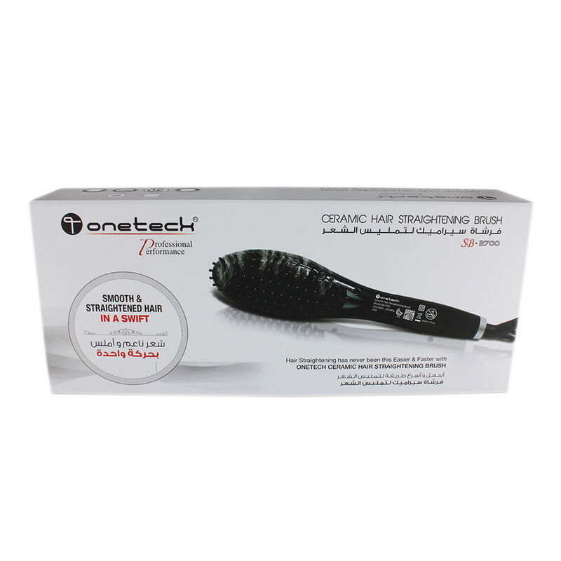 onetech ceramic hair straightening brush