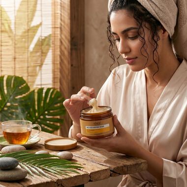 faces shea hair masque almond oil   honey