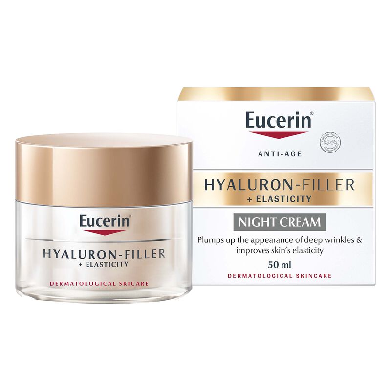 eucerin hyaluron filler + elasticity night cream