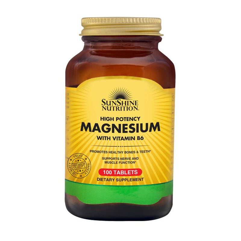 sunshine nutrition high potency magnesium with vitamin b6