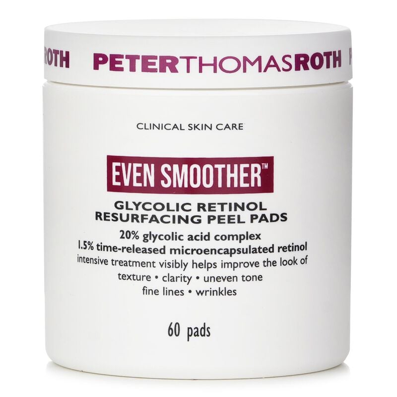 peterthomasroth أقراص التقشير المتجددة بغليكوليك وريتينول لجعل البشرة أكثر سلاسة
