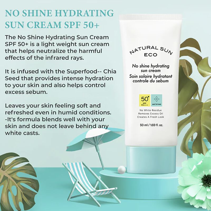 the face shop natural sun eco no shine hydrating sun cream