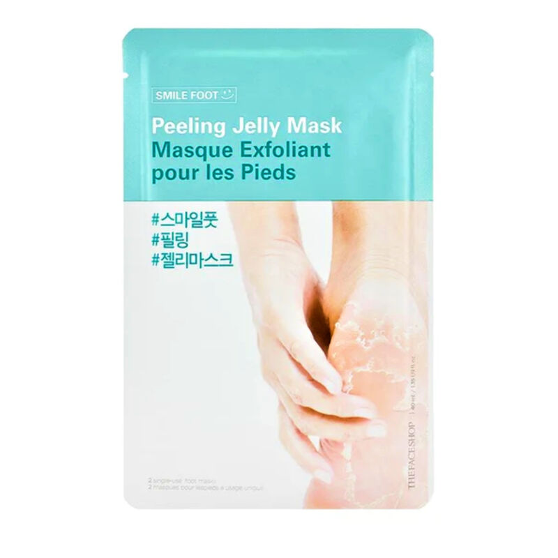 the face shop smile foot peeling jelly mask