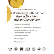faces pure radiance body oil