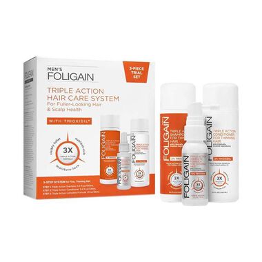 faces triple action hair care system for men