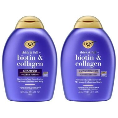 faces ogx biotin   collagen shampoo   conditioner