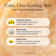Calendula Rice Mochi Cleanser faces calendula rice mochi cleanser