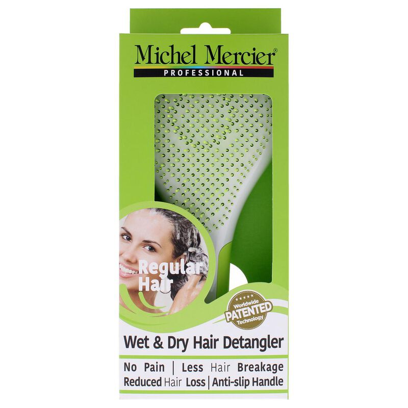 michel mercier wet and dry hair detangler regular hair