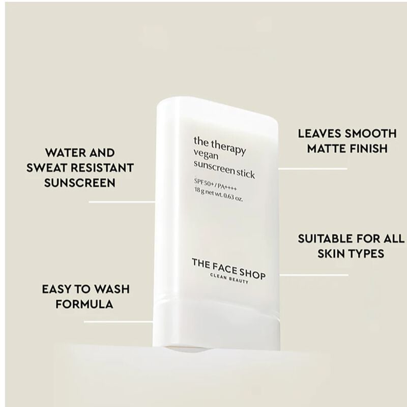 the face shop ستيك واقي شمس نباتي spf50+ pa++++