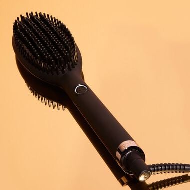faces ghd glide hot air brush   professional heated hair brush for frizz free  smooth styling