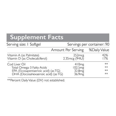 Cod Liver Oil Softgels faces cod liver oil softgels