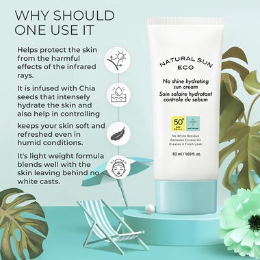 faces natural sun eco no shine hydrating sun cream