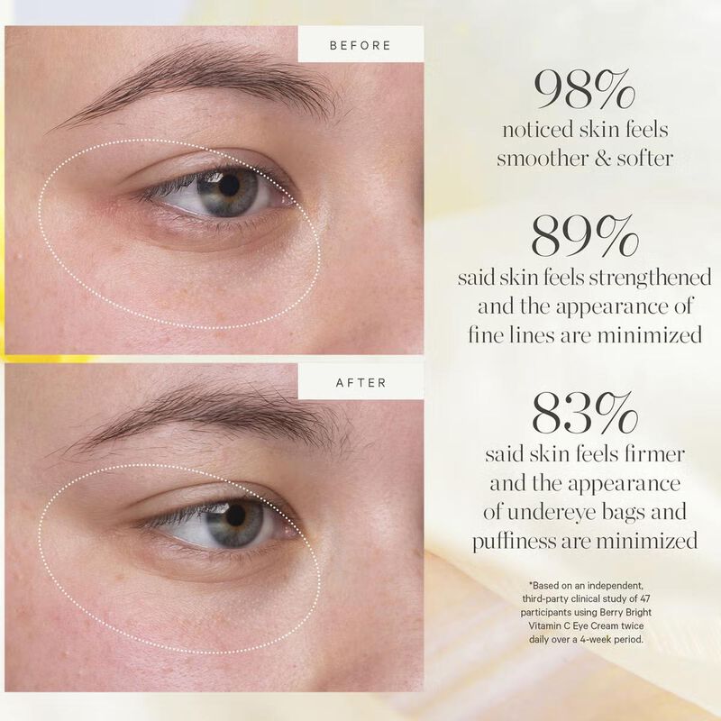 kora organics berry bright vitamin c eye cream refill