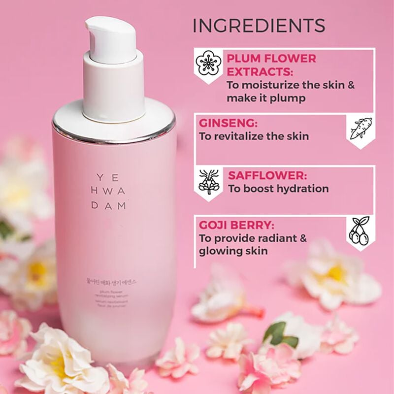 يهوادام سيروم زهرة البرقوق المعزز للحيوية