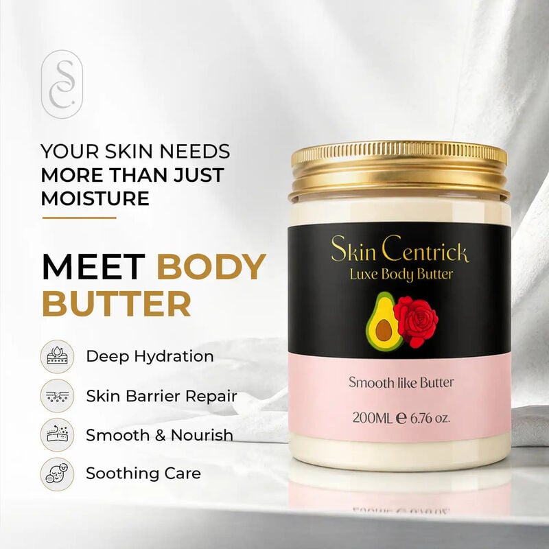 skin centrick زبدة الجسم بالورد وزبدة الشيا