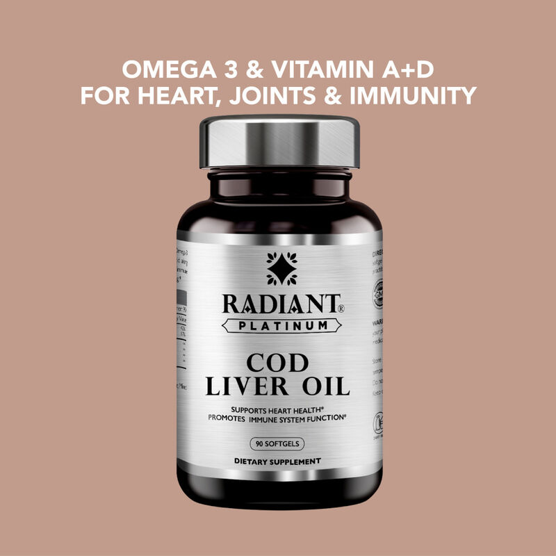 radiant platinum cod liver oil softgels