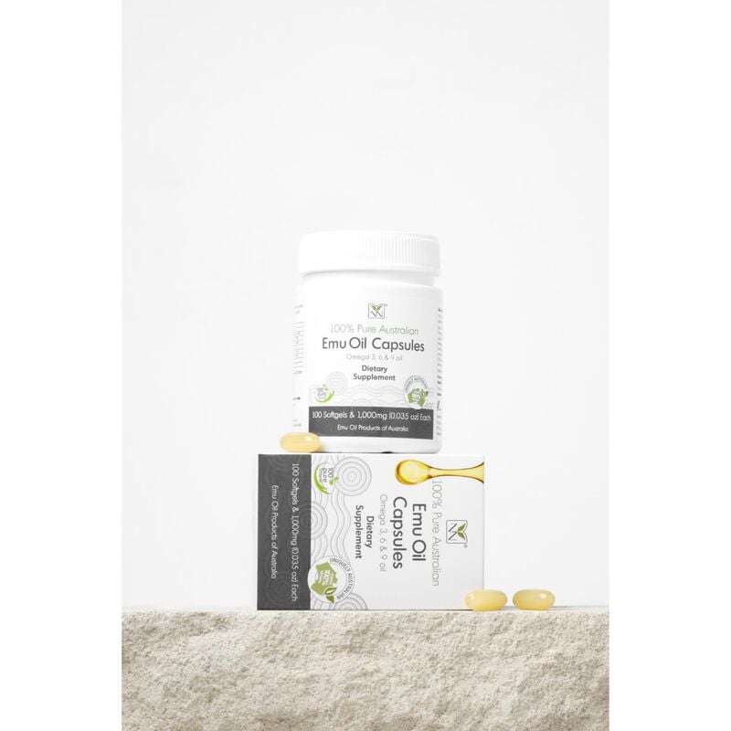 y not natural pure emu oil capsules with omega 3‑6‑9, vitamin k2 & cla