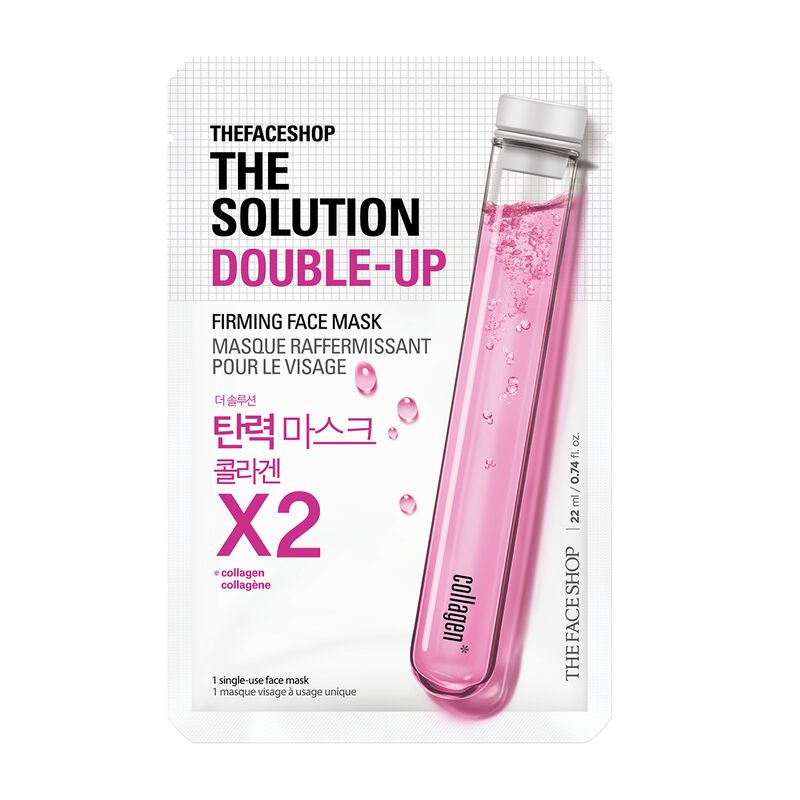 the face shop the solution doubleup firming face mask