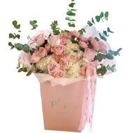 Hand-Tied Bouquet - Pink Bonbon Bouquet faces hand tied bouquet pink bonbon bouquet
