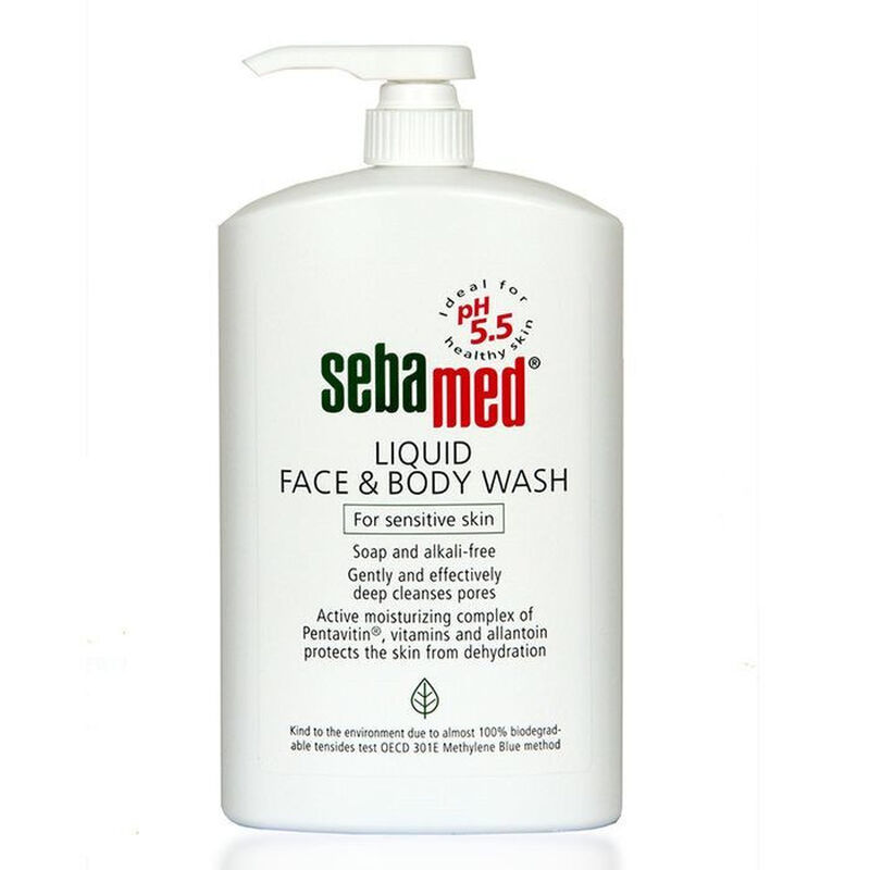 sebamed liquid face & body wash