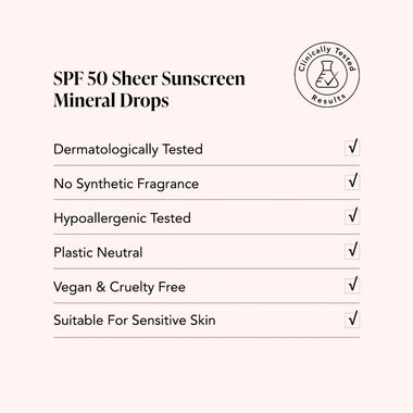faces spf 50 sheer sunscreen mineral drops