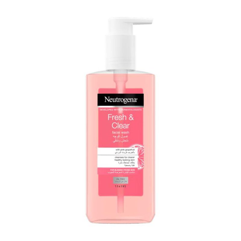 neutrogena visibily clear grape fruit facial cleanser
