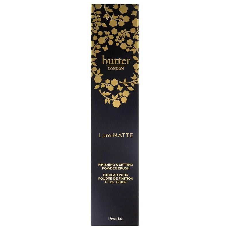 butter london lumimatte finishing and setting powder brush
