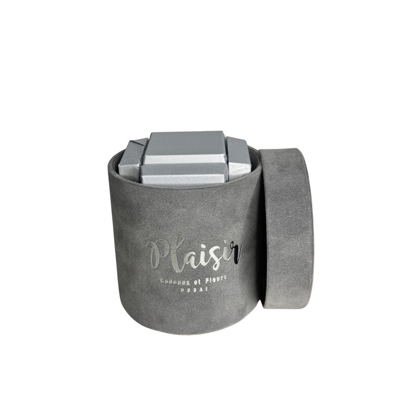 plaisir cadeaux et fleurs giftset pour homme cologne, orchids & chocolates