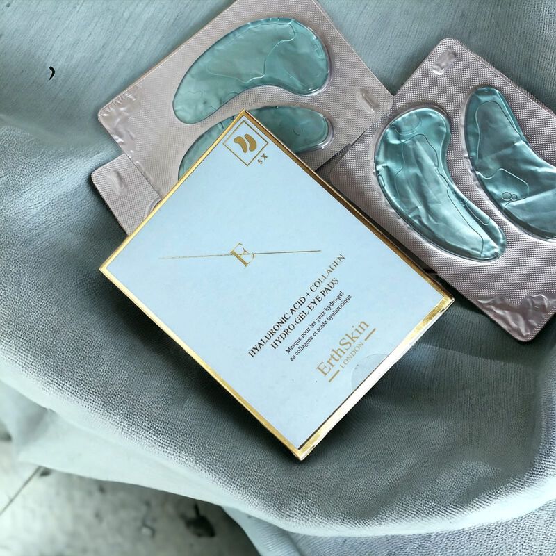 erthskin london hyaluronic acid + collagen hydrogel eye pads 5 x 2