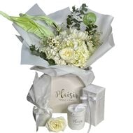 Giftset - Make Someone Smile in White faces giftset make someone smile in white