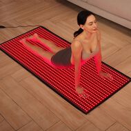Red and Infrared Light Therapy Mat faces red and infrared light therapy mat