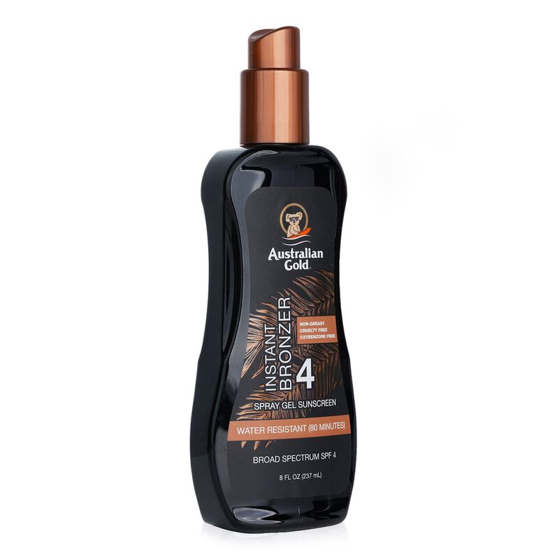 australian gold spray gel sunscreen spf 4 with instant bronzer