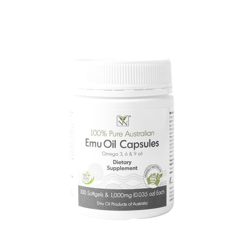 y not natural pure emu oil capsules with omega 3‑6‑9, vitamin k2 & cla