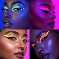 UV Glow Vegan Liner Pen faces uv glow vegan liner pen