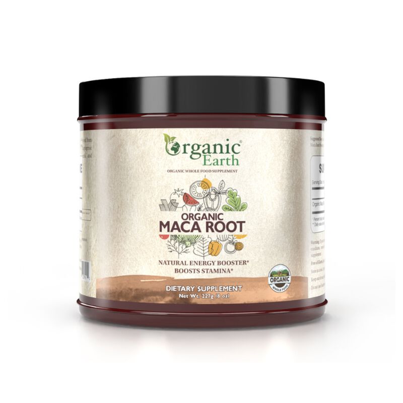 organic earth maca root powder for energy and vitality support