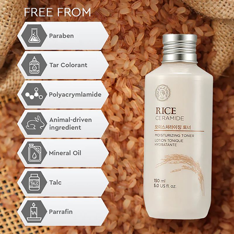 the face shop rice & ceramide moisturizing toner