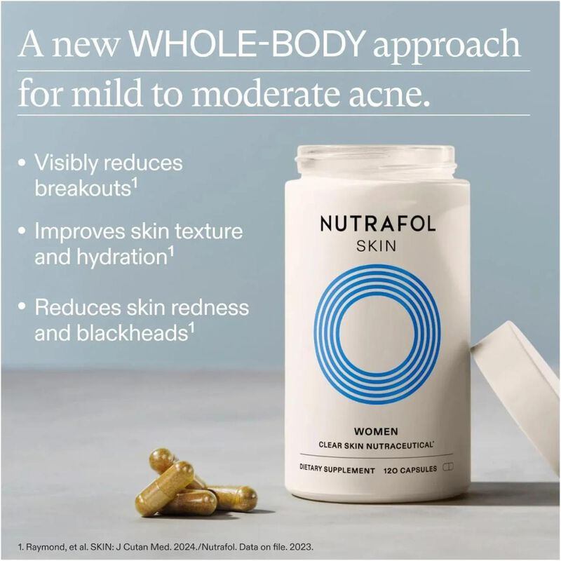 nutrafol clear skin nutraceutical 120 capsules