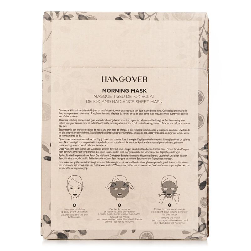 payot morning mask detox & radiance sheet mask