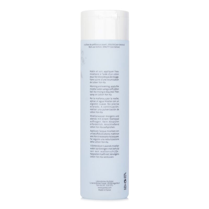 yonka essentials micellar cleansing water with sea lavender face, eyes & lips