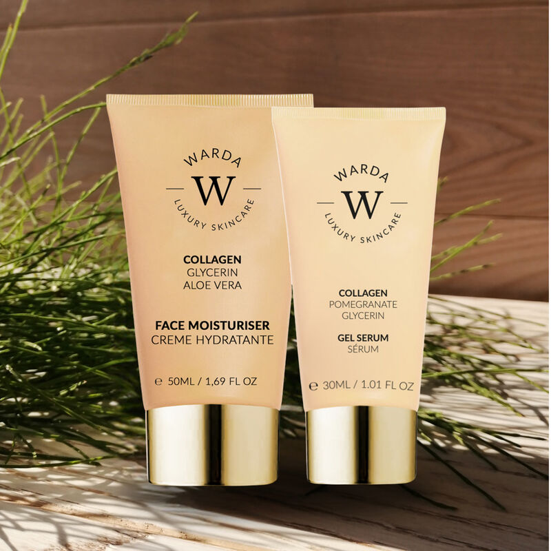 erthskin london skin lifter boost collagen moisturiser 50ml + skin lifter boost collagen gel serum 30ml