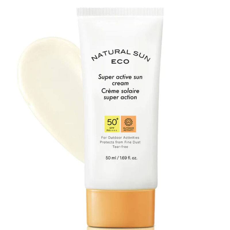 the face shop natural sun eco super active sun cream spf50+pa++++