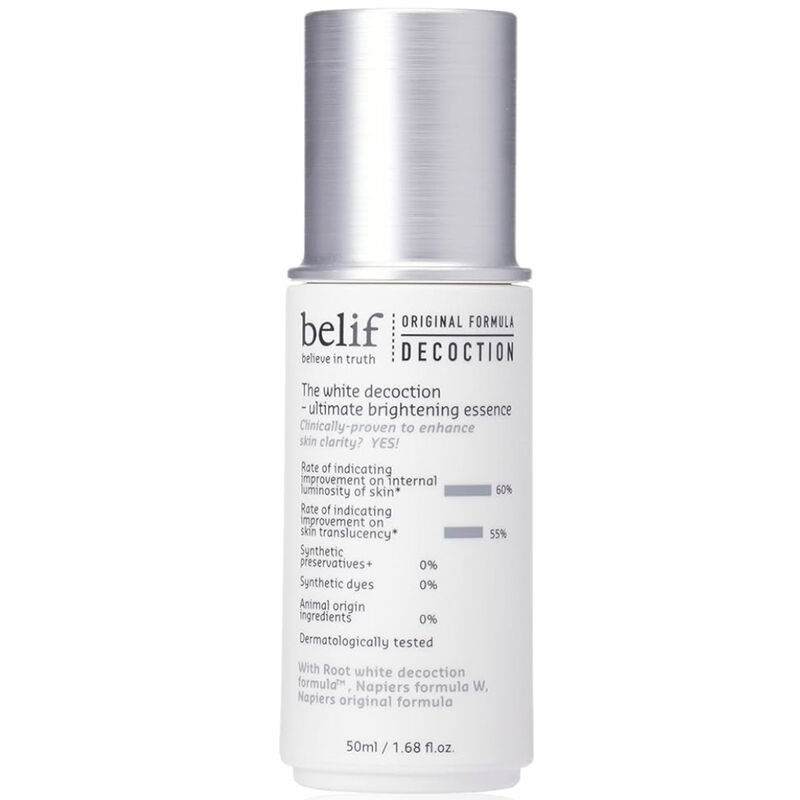 the face shop belif the white decoction ultimate brightening essence