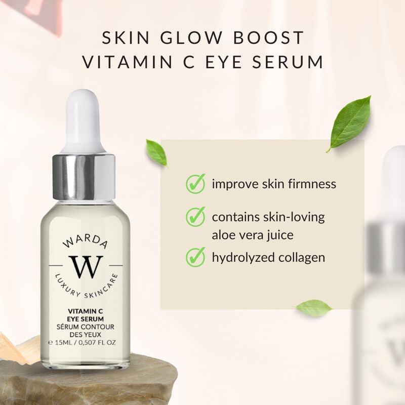 erthskin london skin glow boost vitamin c eye serum 15ml