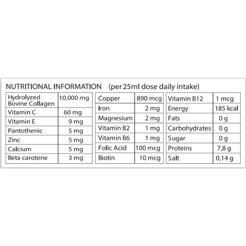 sunshine nutrition platinum collagen hair shots