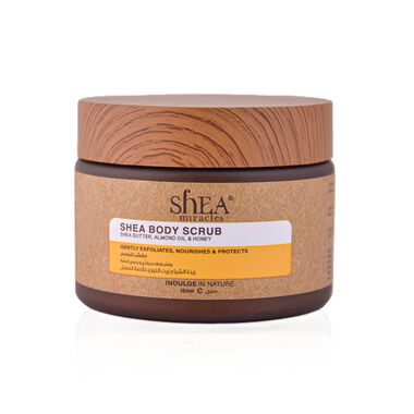 faces shea body scrub almond oil   honey