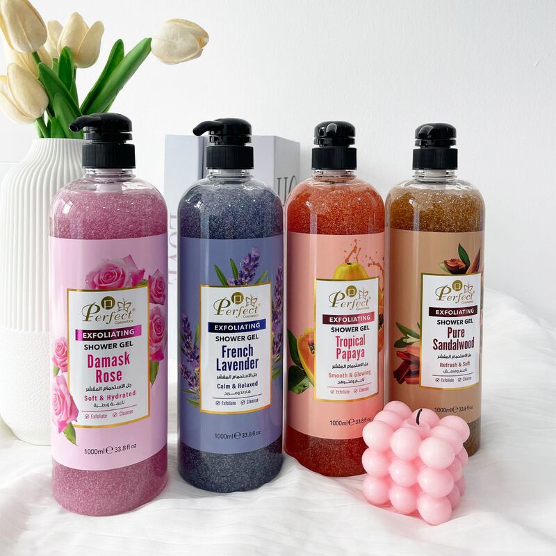 perfect cosmetics exfoliating fresh lavender shower gel