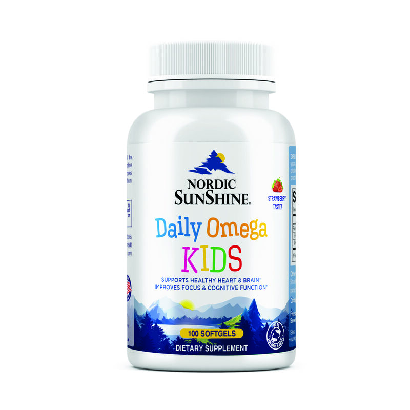 nordic sunshine daily omega3, brain, eye & immune support chewable softgels