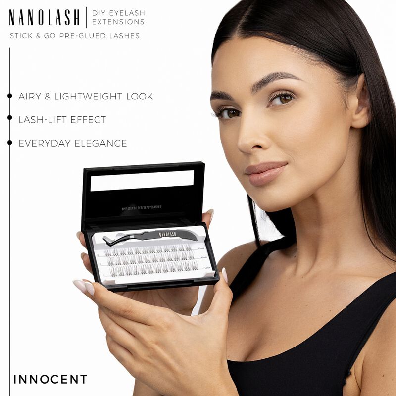 nanolash diy stick & go preglued lashes innocent regular